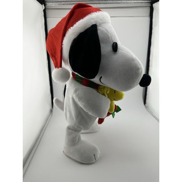 Gemmy SNOOPY Peanuts Woodstock Dancing Sidestepper 13" Plush WT Works Video - Picture 2 of 8